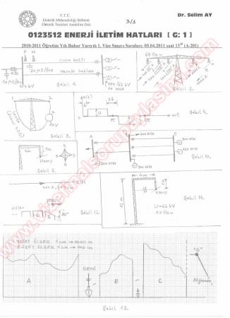Enerji İletim Hatları Vize Soruları-2011