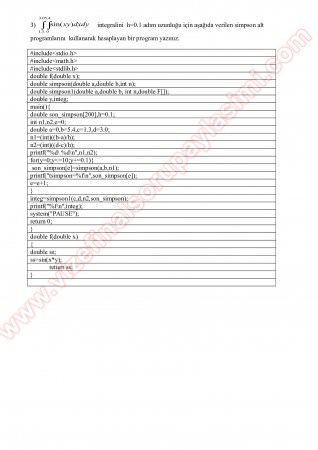 Fizikte Sayısal Çözümler Vize Soruları Ve Cevapları