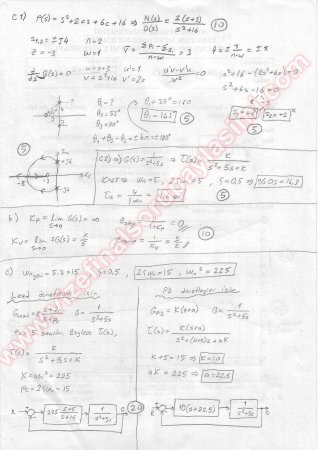 Kontrol Sistemleri Tasarımı Vize Soruları Ve Cevapları