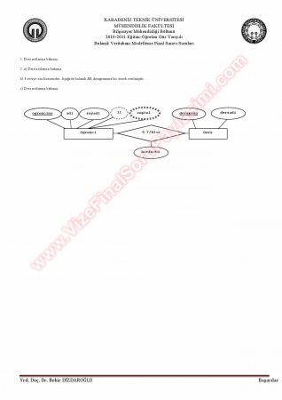 Bulanık Veritabanı Modelleme Final Soruları Ve Çözümleri -2011