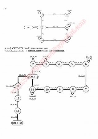 Otomata Final Soruları Ve Çözümleri -2013