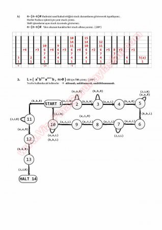 Otomata Bütünleme Soruları Ve Çözümleri -2013