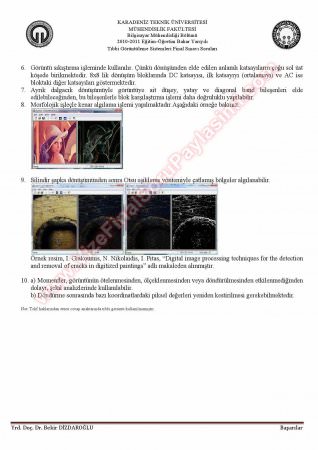 Tıbbi Görüntüleme Sistemleri Final Soruları Ve Çözümleri -2011