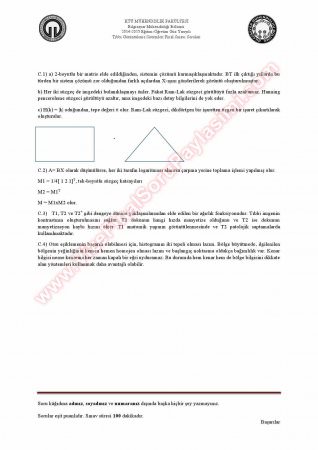 Tıbbi Görüntüleme Sistemleri Final Soruları Ve Çözümleri -2015