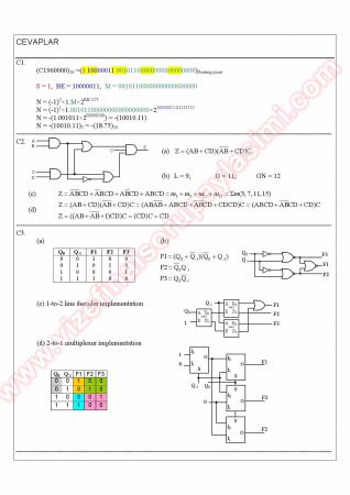 Lojik Devreler Final Soruları Ve Cevapları