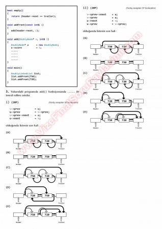 Veri Yapıları Final Soruları Ve Çözümleri -2015