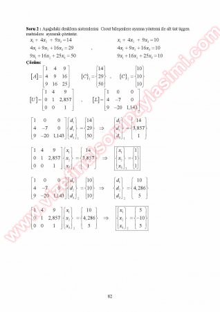 Nümerik Analiz Vize Soruları Ve Cevapları