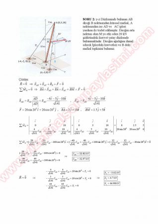 Statik Vize Soruları Ve Cevapları