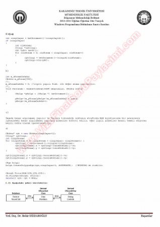 Windows Programlama Bütünleme Soruları Ve Çözümleri -2013