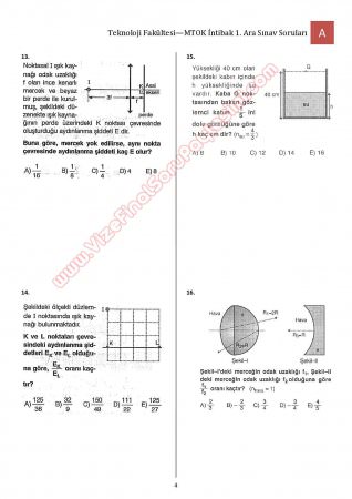 Bilimsel Hazırlık - MTOK - 1. Vize Soruları ve Cevapları