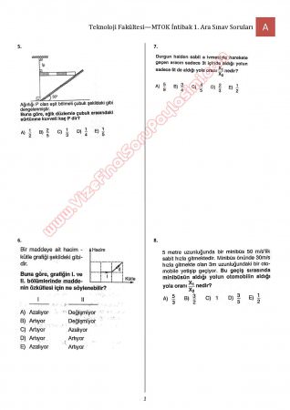 Bilimsel Hazırlık - MTOK - 1. Vize Soruları ve Cevapları