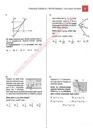 Bilimsel Hazırlık - MTOK - 1. Vize Soruları ve Cevapları