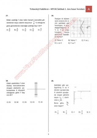 Bilimsel Hazırlık - MTOK - 1. Vize Soruları ve Cevapları