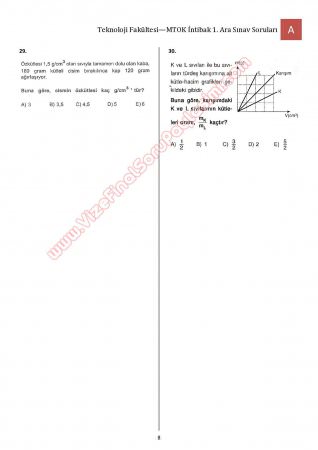 Bilimsel Hazırlık - MTOK - 1. Vize Soruları ve Cevapları
