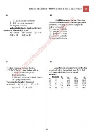 Bilimsel Hazırlık - MTOK - 1. Vize Soruları ve Cevapları
