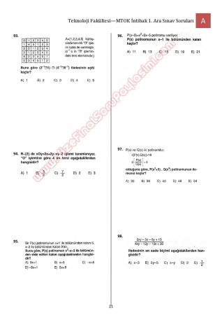 Bilimsel Hazırlık - MTOK - 1. Vize Soruları ve Cevapları