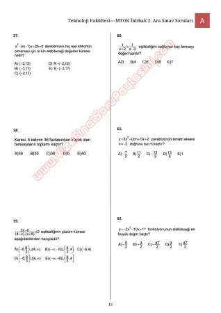 Bilimsel Hazırlık - MTOK - 2. Vize Soruları ve Cevapları