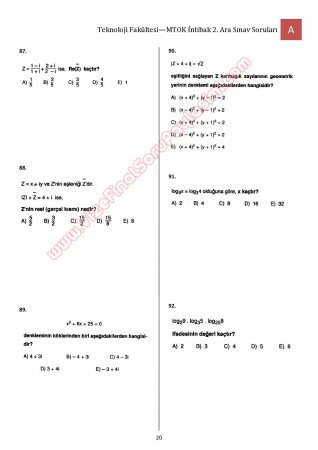Bilimsel Hazırlık - MTOK - 2. Vize Soruları ve Cevapları