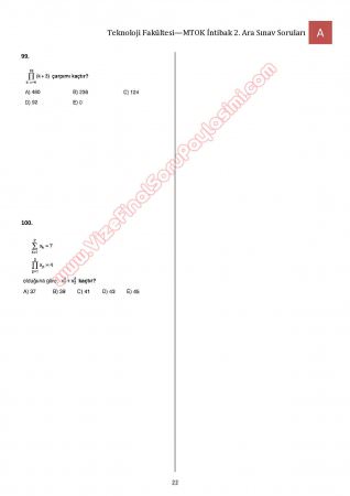 Bilimsel Hazırlık - MTOK - 2. Vize Soruları ve Cevapları