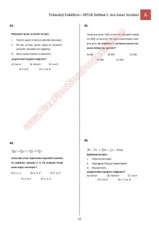 Bilimsel Hazırlık - MTOK - 2. Vize Soruları ve Cevapları