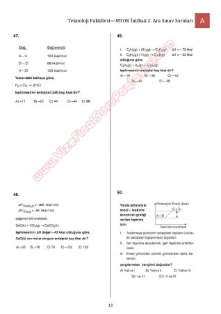 Bilimsel Hazırlık - MTOK - 2. Vize Soruları ve Cevapları