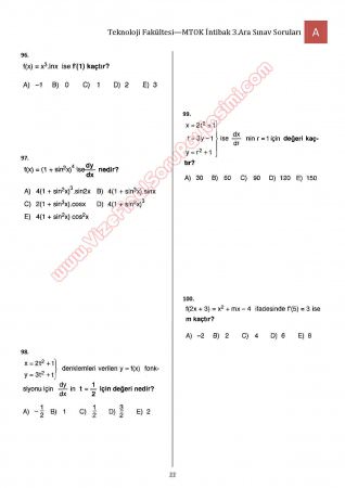 Bilimsel Hazırlık - MTOK - 3. Vize Soruları ve Cevapları