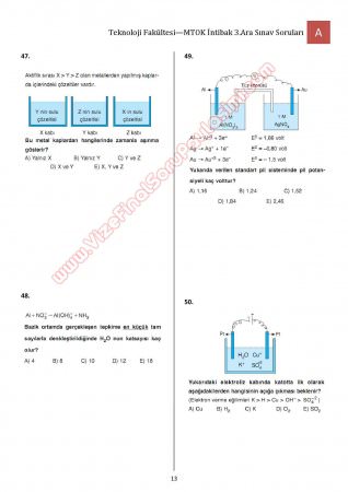 Bilimsel Hazırlık - MTOK - 3. Vize Soruları ve Cevapları