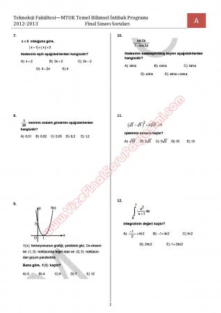 Bilimsel Hazırlık - MTOK - Final Soruları ve Cevapları