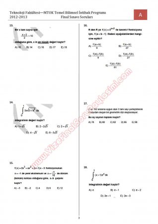 Bilimsel Hazırlık - MTOK - Final Soruları ve Cevapları