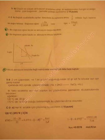 Kinetik Dersi Final Soruları ve Cevapları