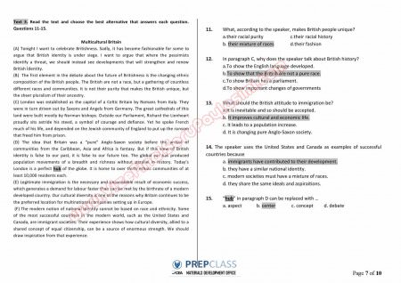 İngilizce Muafiyet Soruları ve Cevapları- Yüksek Lisans