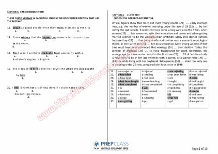 İngilizce Muafiyet Soruları ve Cevapları- Yüksek Lisans