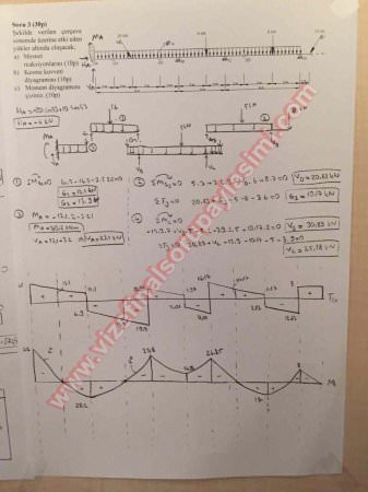Yapı Statiği-1 Vize Soruları Ve Cevapları