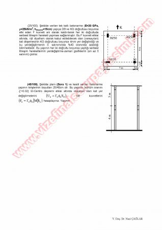 Yapı Dinamiği Final Soruları