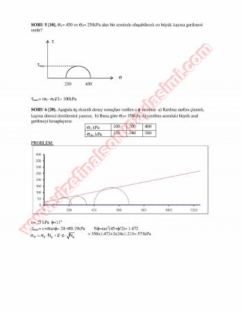Zemin Mekaniği-1 Final Soruları Ve Cevapları