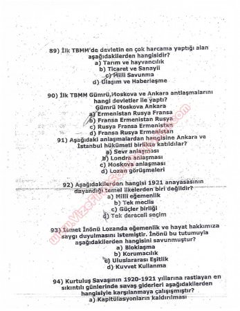 Atatürk İlkeleri ve İnkilap Tarihi Dersi Çalışma Soruları ve Cevapları