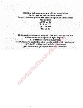 Atatürk İlkeleri ve İnkilap Tarihi Dersi Çalışma Soruları ve Cevapları