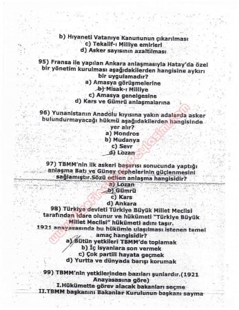 Atatürk İlkeleri ve İnkilap Tarihi Dersi Çalışma Soruları ve Cevapları