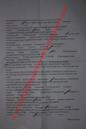 Türkiyenin yönetim yapısı vize soruları