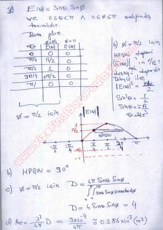 Antenler Ve Yayılma Dersi Vize Soruları Ve Cevapları 2014