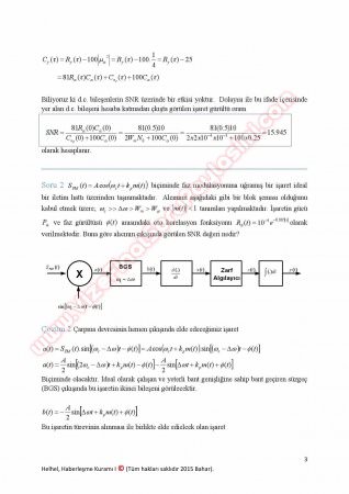 Haberleşme Kuramı Dersi Final Soruları Ve Cevapları 2015