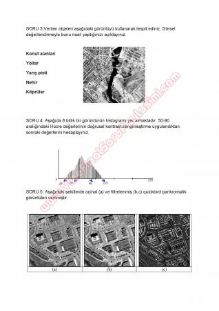 Uzaktan Algılamaya Giris Sınav Soruları