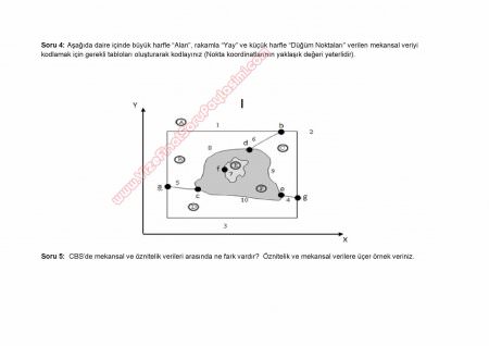 Coğrafi Bilgi Sistemlerine Giriş Sınav Soruları