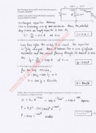 Physics-2 First Midterm Questions and Solutions