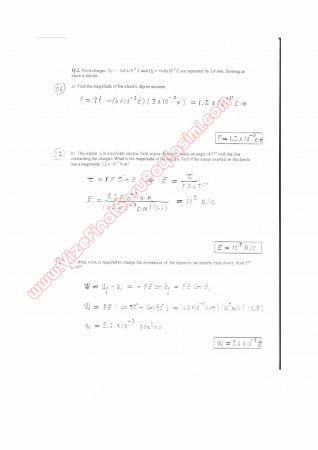 Physics-2 First Midterm Questions and Solutions 2