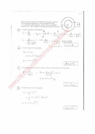Physics-2 First Midterm Questions and Solutions 2