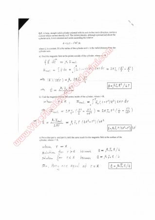 Physics-2 Second Midterm Questions and Solutions 2