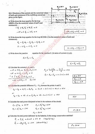 Physics-2 Second Midterm Questions and Solutions 3