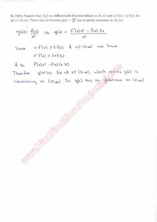 Calculus With Analytic Geometry Second Midterm Questions and Solutions Fall 2013