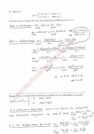 Calculus With Analytic Geometry Second Midterm Questions and Solutions Spring 2013